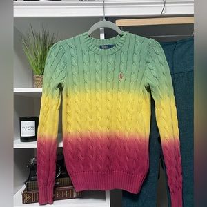 Polo Ralph Lauren - Cotton Ombré Cableknit Sweater in size S